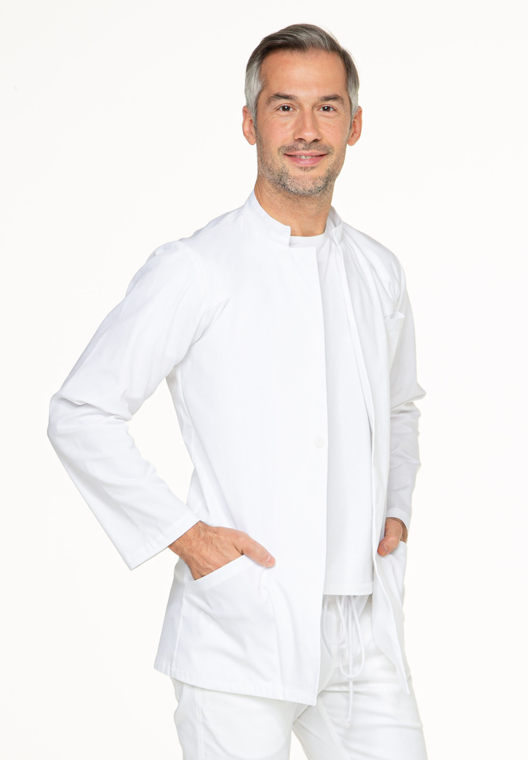 Lab coat short COLLAR, white, 48-0