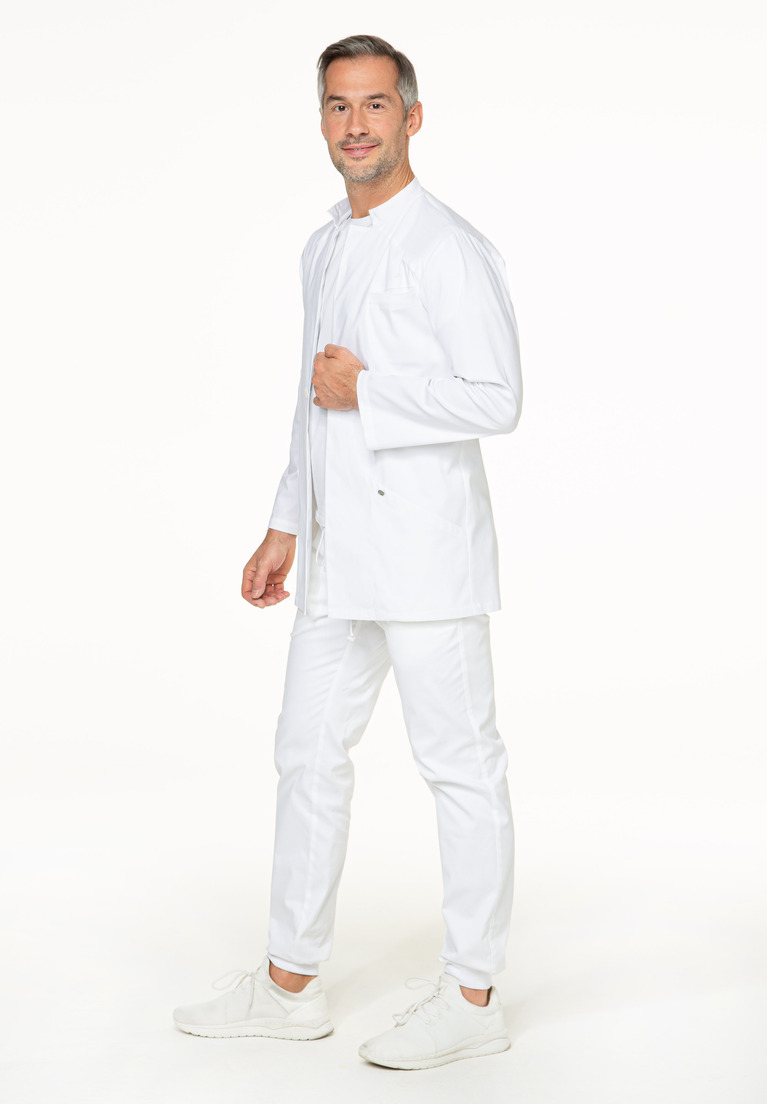 Lab coat short COLLAR, white, 48-3