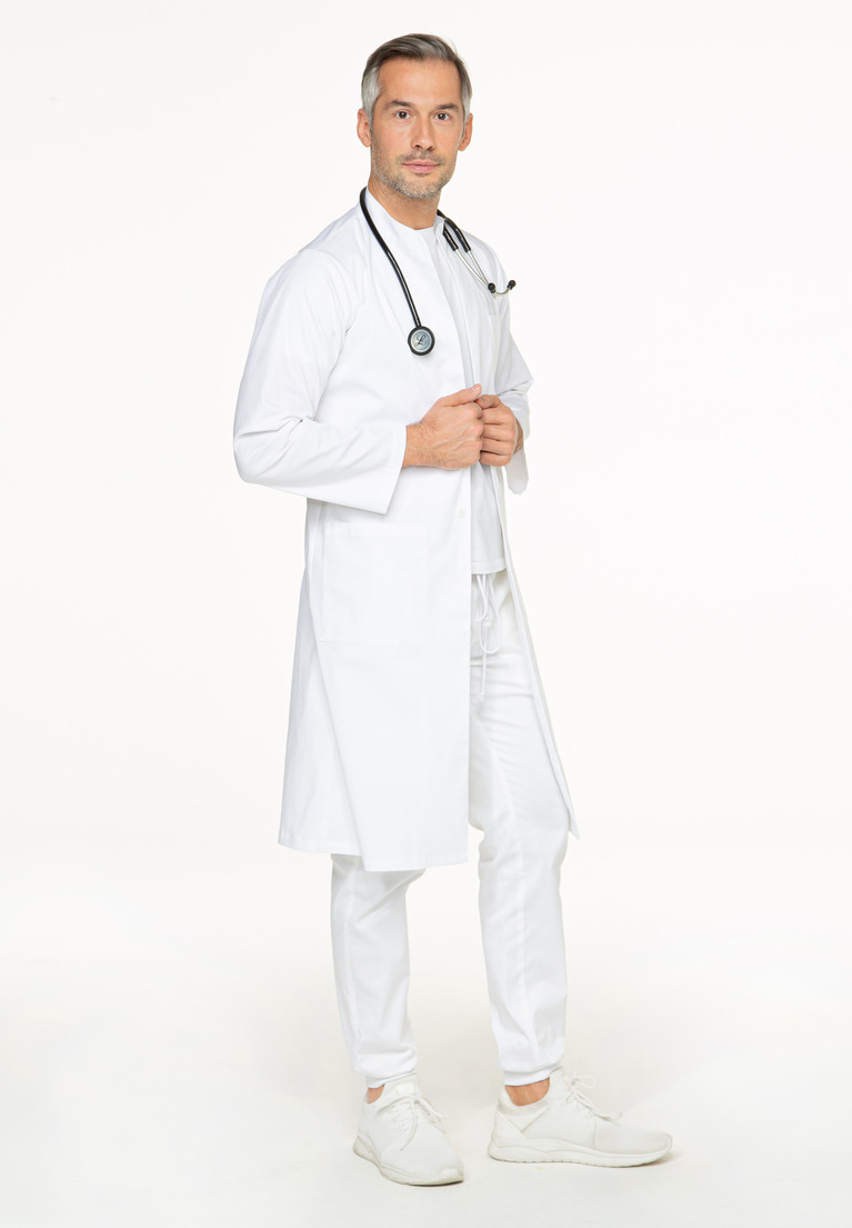 Lab coat long SUIT, white, 48-2